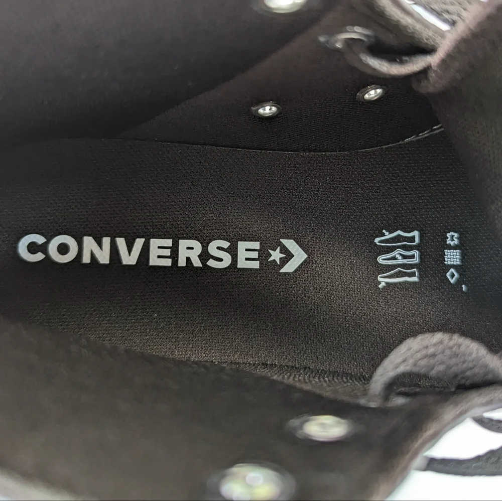 Converse Chuck Taylor All Star Tumbled Hi Velvet Brown Leather Sneakers Men's 6